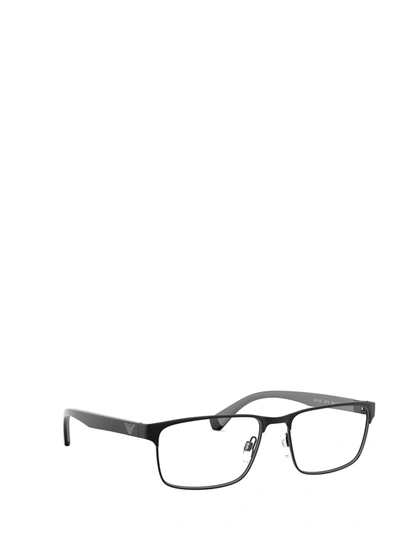 Shop Emporio Armani Eyeglasses In Matte Black