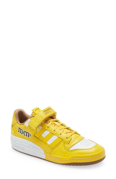 Shop Adidas Originals Forum 84 Low M&m's Sneaker In Yellow/ White
