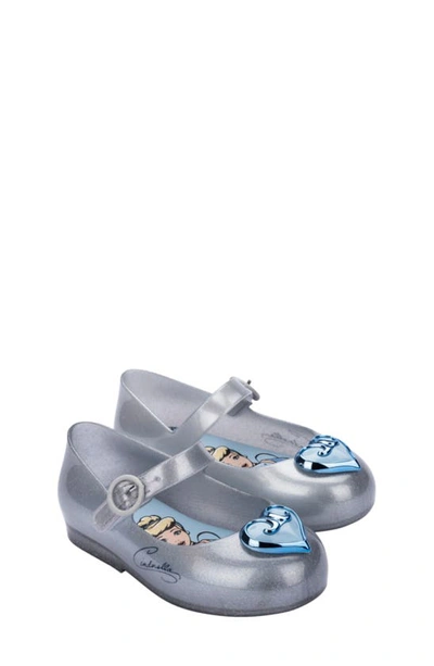 Mini Melissa Kids' Mini Sweet Love Disney Princess Mary Jane In Silver |  ModeSens