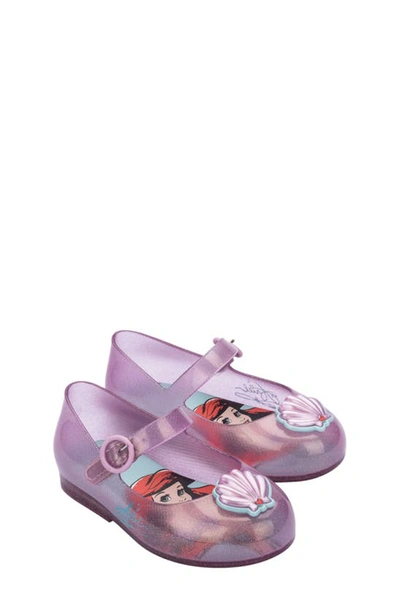 Mini Melissa Mini Sweet Love Disney Princess Mary Jane Flat In Pink
