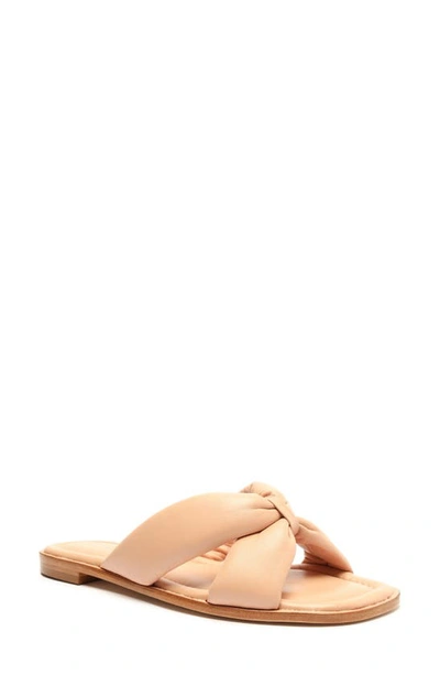 Shop Schutz Fairy Slide Sandal In Sweet Rose Leather