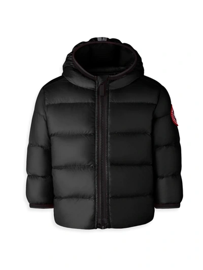 Shop Canada Goose Baby's Crofton Down Quilted Puffer Jacket In Black