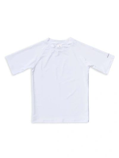 Shop Snapper Rock Little Boy's & Boy's Core Uvb Rashgaurd Top In White