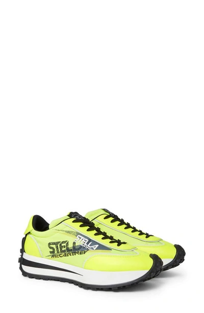 Shop Stella Mccartney Reclypse Eco Sneaker In Fluo Yellow/ Multi