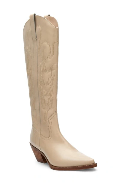 Shop Coconuts By Matisse Agency Western Pointed Toe Boot In Ivory