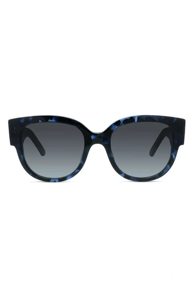 Shop Dior Wil Bu 54mm Round Sunglasses In Blue