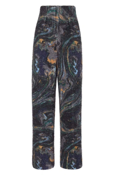 Shop Fendi Marbled Cashmere Lined Sweater Pants In Arizona