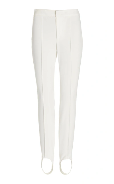 Shop Moncler Women's Tech-twill Stirrup Leggings In White