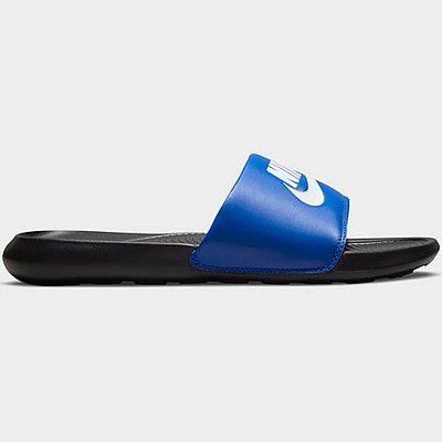 Shop Nike Men's Victori One Slide Sandals In Racer Blue/black/white