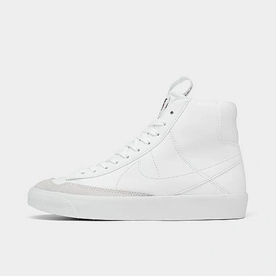 Shop Nike Big Kids' Blazer Mid '77 Se Casual Shoes In White/white/black