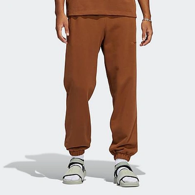 Shop Adidas Originals X Pharrell Williams Basics Jogger Pants In Wild Brown
