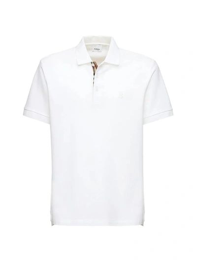 Shop Burberry Polo Shirts In White