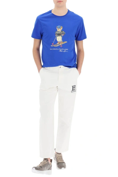 Shop Polo Ralph Lauren Polo Bear T-shirt In Blue