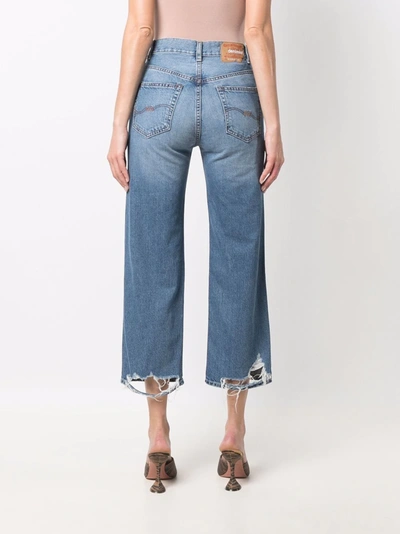 Shop Denimist Mid-rise Cropped Jeans In Blue