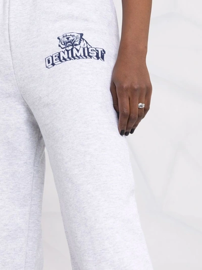 Shop Denimist Logo-print Track Pants In Grey