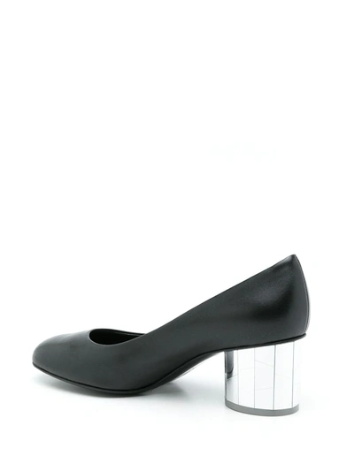 Ferragamo Farrah Slip-on Leather Pumps In Black