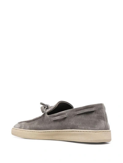 Shop Officine Creative Herbie 003 Suede Loafers In Grey