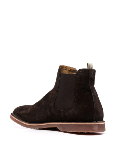 Shop Officine Creative Kent 005 Suede Boots In Brown