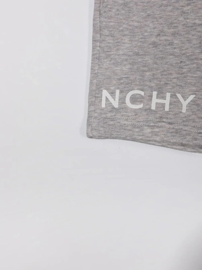 Shop Givenchy Logo-print Shorts In Grey