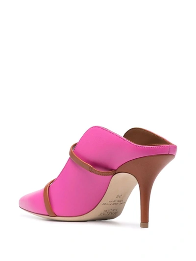 Shop Malone Souliers Maureen Pointed-toe Mules In Pink