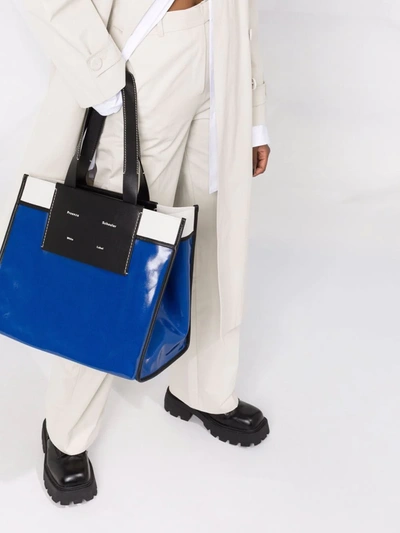 Shop Proenza Schouler Xl Morris Tote Bag In Blue