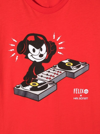 NEIL BARRETT TEEN FELIX THE CAT T-SHIRT 
