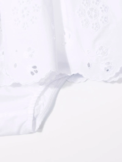 Shop Dolce & Gabbana Broderie Anglaise Dress Set In White