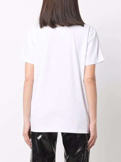 Shop Ermanno Scervino Logo-print Cotton T-shirt In White