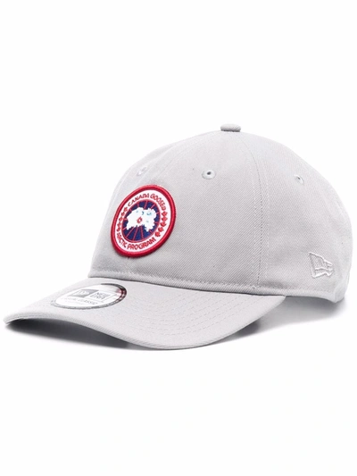 Shop Canada Goose Logo-patch Baseball Cap In Grey