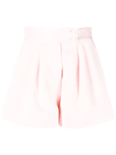 Shop Styland High-waisted Short Shorts In Pink
