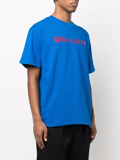 Shop Just Don Dealers-print Short-sleeve T-shirt In Blue