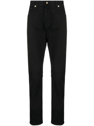 Shop Versace High-rise Straight-leg Jeans In 1d040