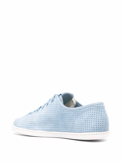 Camper Uno Perforated-detail Sneakers In Blue