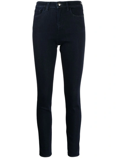 Shop Emporio Armani High-waisted Skinny Jeans In 0941