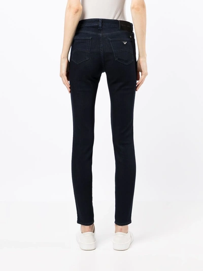 Emporio Armani High-waisted Skinny Jeans In 0941