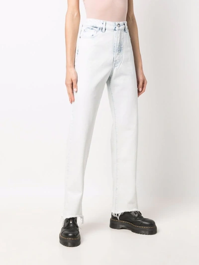 Shop 3x1 High-rise Straight Leg Jeans In Blue