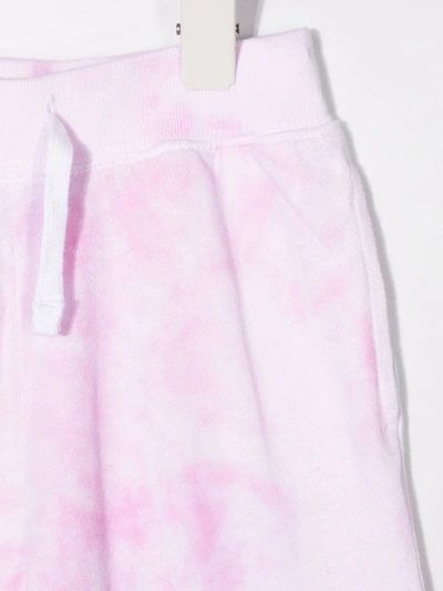 Shop Ralph Lauren Tie-dye Print Track Pants In Pink