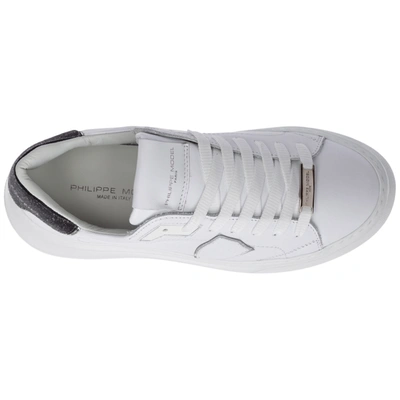 Shop Philippe Model Women's Shoes Leather Trainers Sneakers  Temple In White