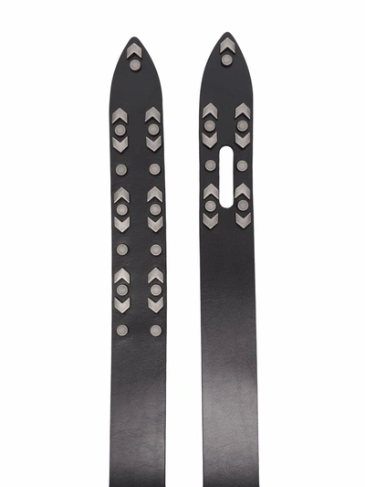 Shop Isabel Marant Lecce Studded Belt In Black