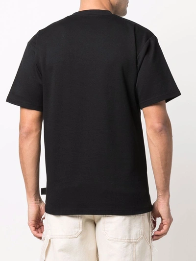 Shop Gcds Logo Cotton T-shirt In Black
