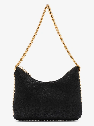 Shop Stella Mccartney Zippered Mini Shoulder Bag In Black