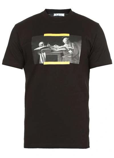 Shop Off-white T-shirts And Polos Black In Nero