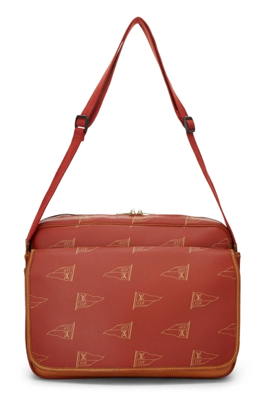  Louis Vuitton, Pre-Loved Red LV Cup Calvi Bag, Red