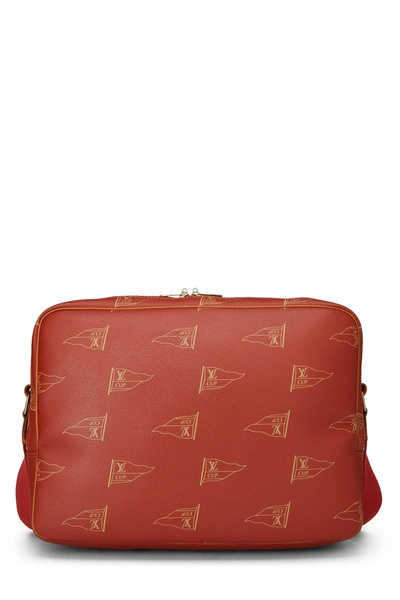  Louis Vuitton, Pre-Loved Red LV Cup Calvi Bag, Red