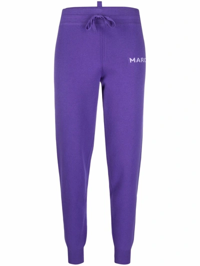 Shop Marc Jacobs Women's Purple Cotton Joggers