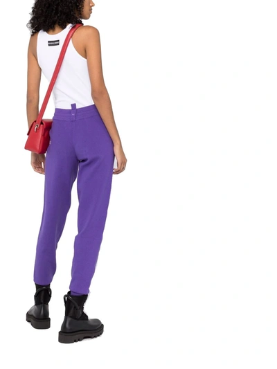Shop Marc Jacobs Women's Purple Cotton Joggers