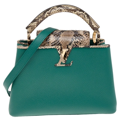 Néonoé bb leather handbag Louis Vuitton Green in Leather - 24843002
