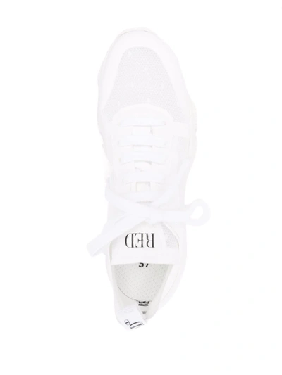Shop Redv Logo-print Lace-up Sneakers In White