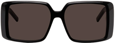Shop Saint Laurent Black Sl 451 Sunglasses In 001 Black