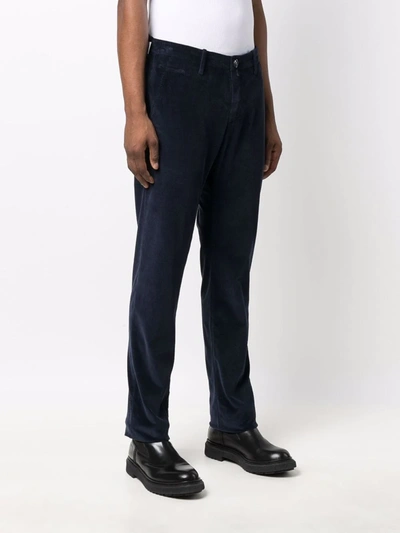 Jacob Cohen Slim-fit Corduroy Trousers In Blue